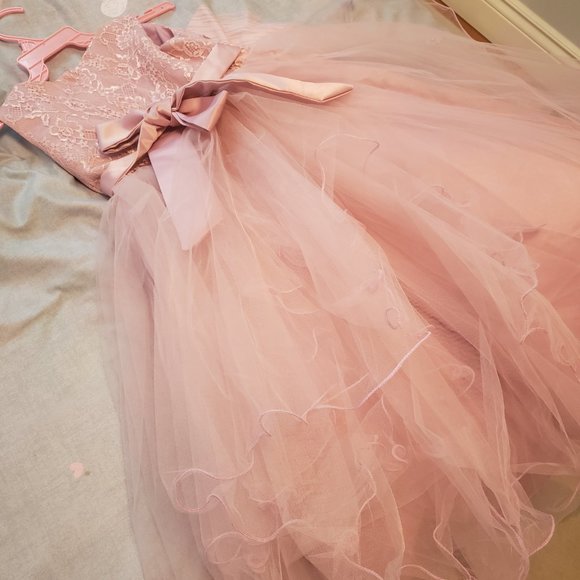 Brand new pink formal or flower girl dress size 6/7 - Picture 6 of 7